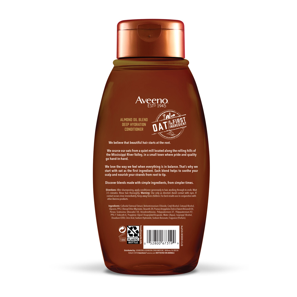 Almond & Avocado Oil Hydrating Conditioner For Dry Hair | AVEENO®