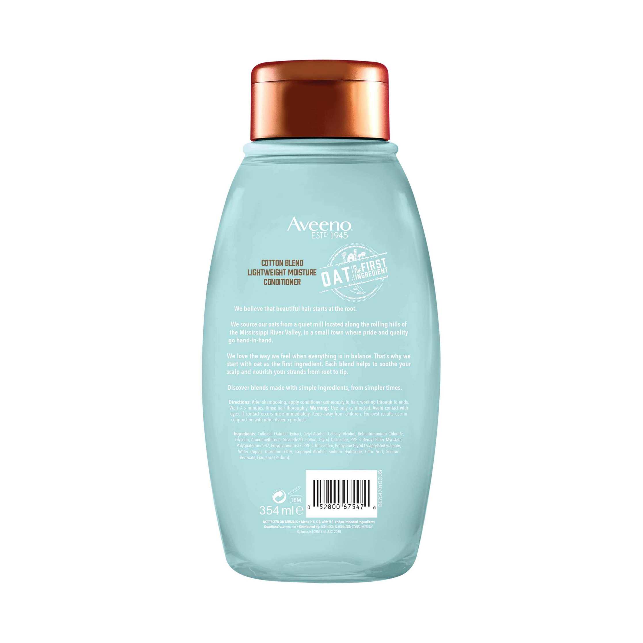 Cotton Blend Lightly Hydrating Conditioner for Fine Hair | AVEENO®