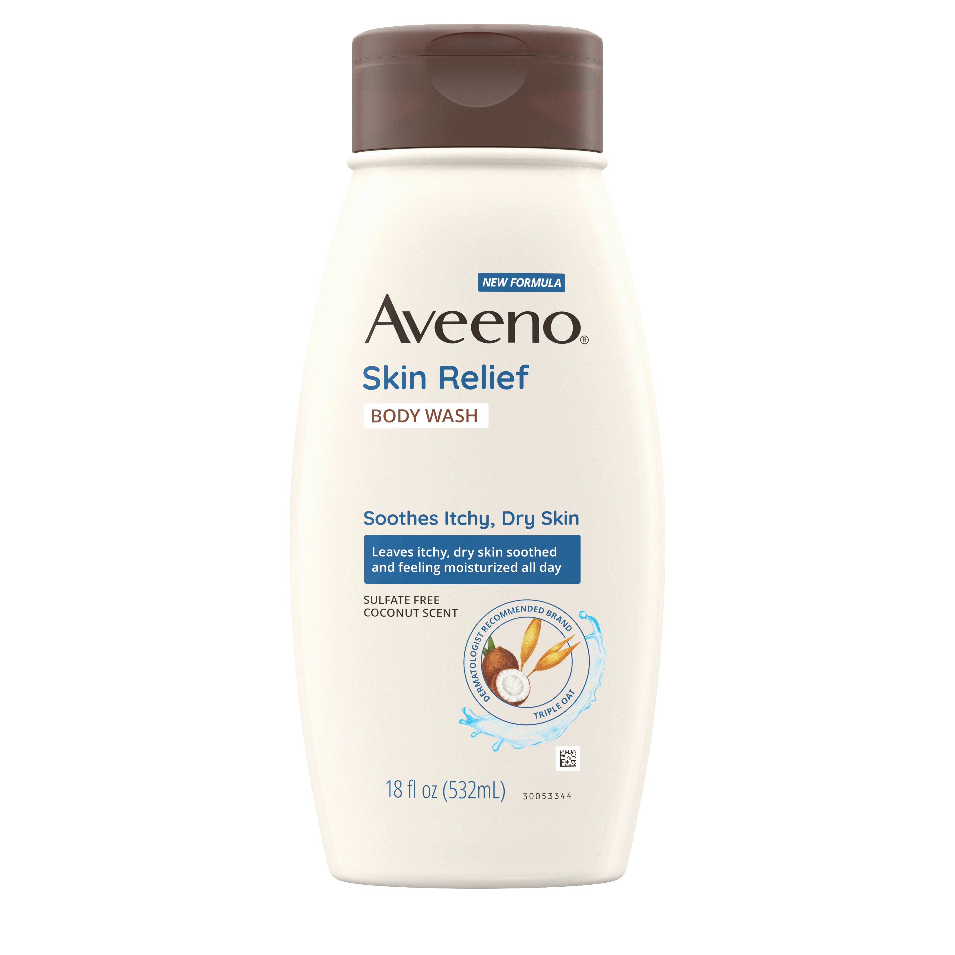 Aveeno Skin Relief Oat Body Wash with Coconut Scent Front