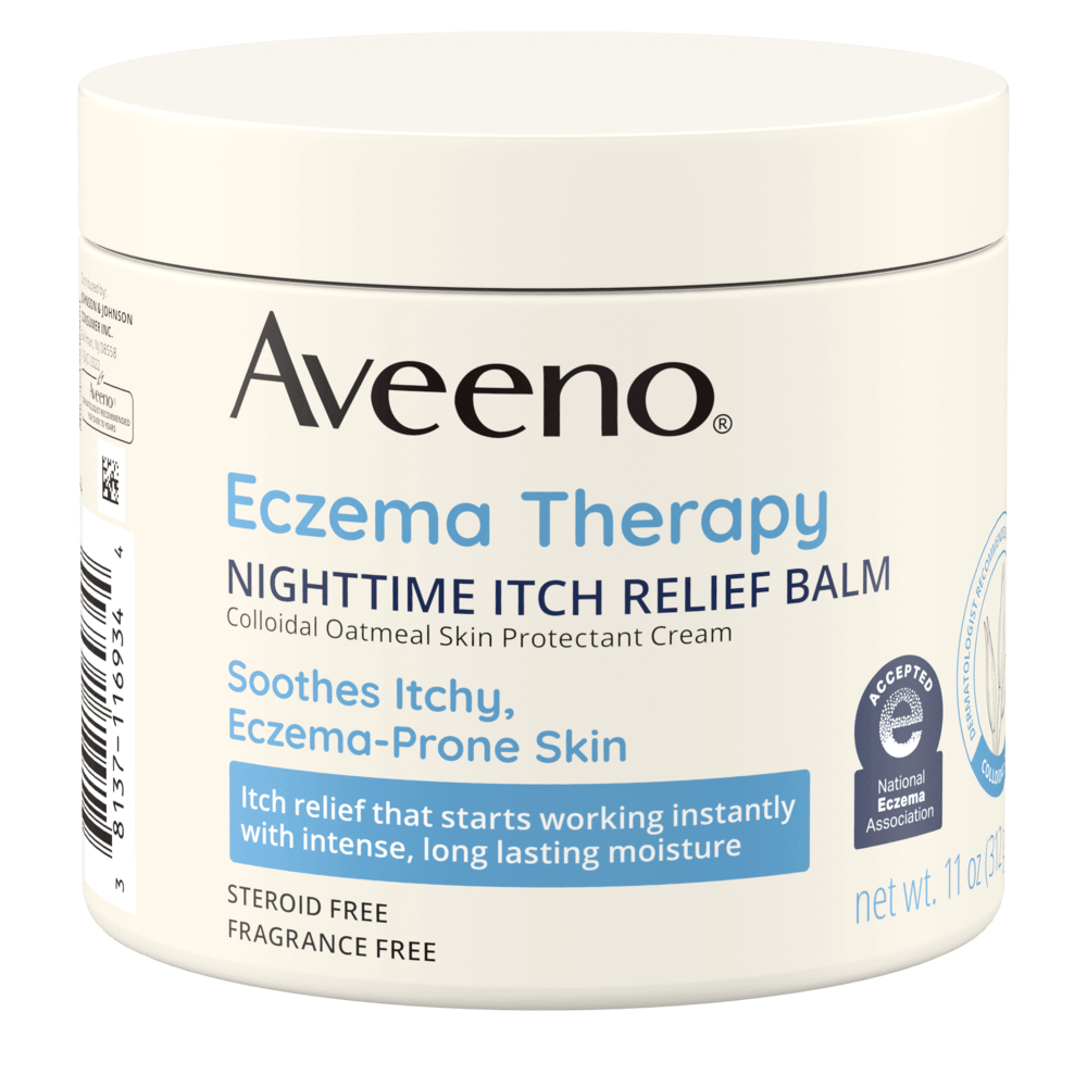 Aveeno Eczema Therapy Nighttime Itch Relief Balm Front