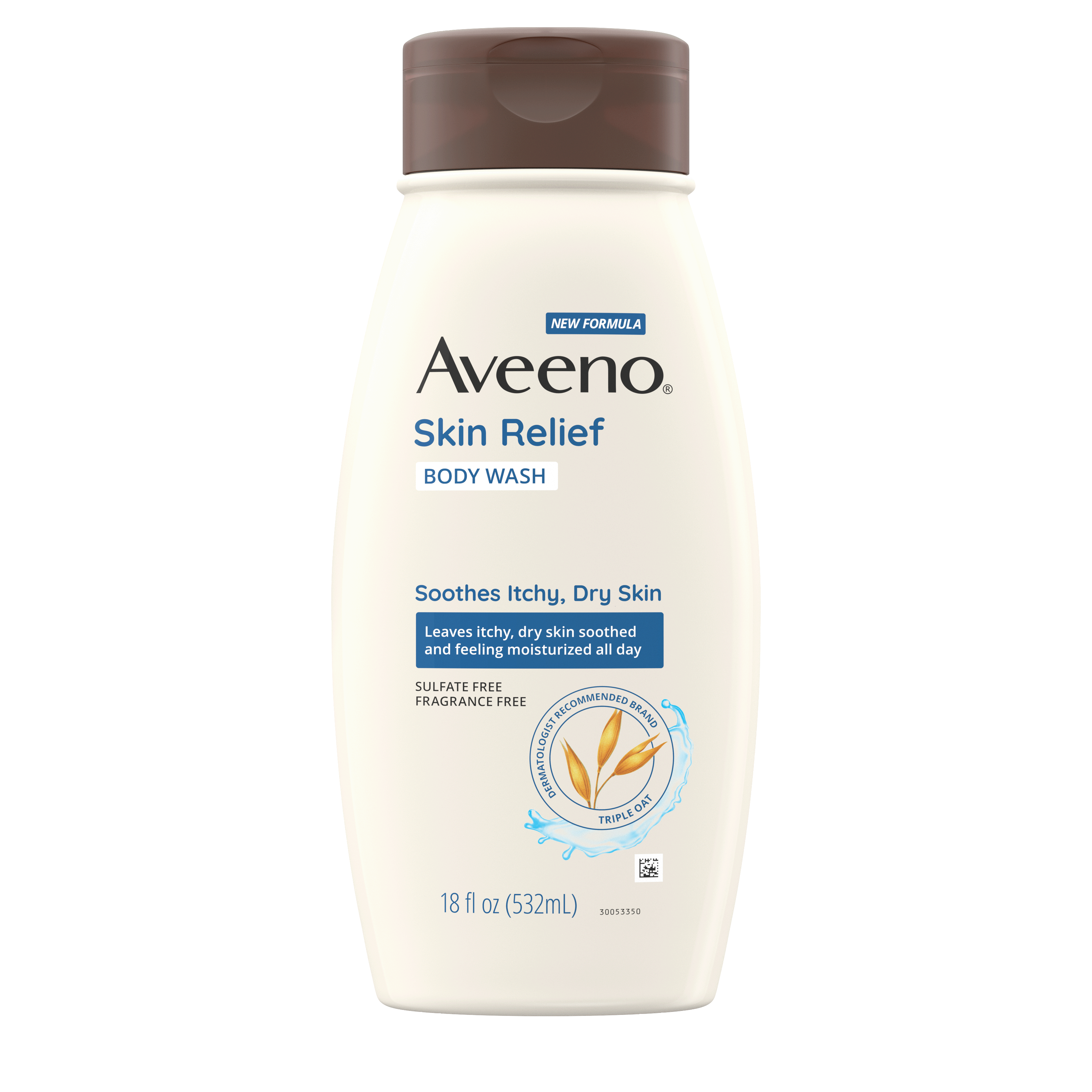 Aveeno Skin Relief Unscented Body Wash for Sensitive Skin Front