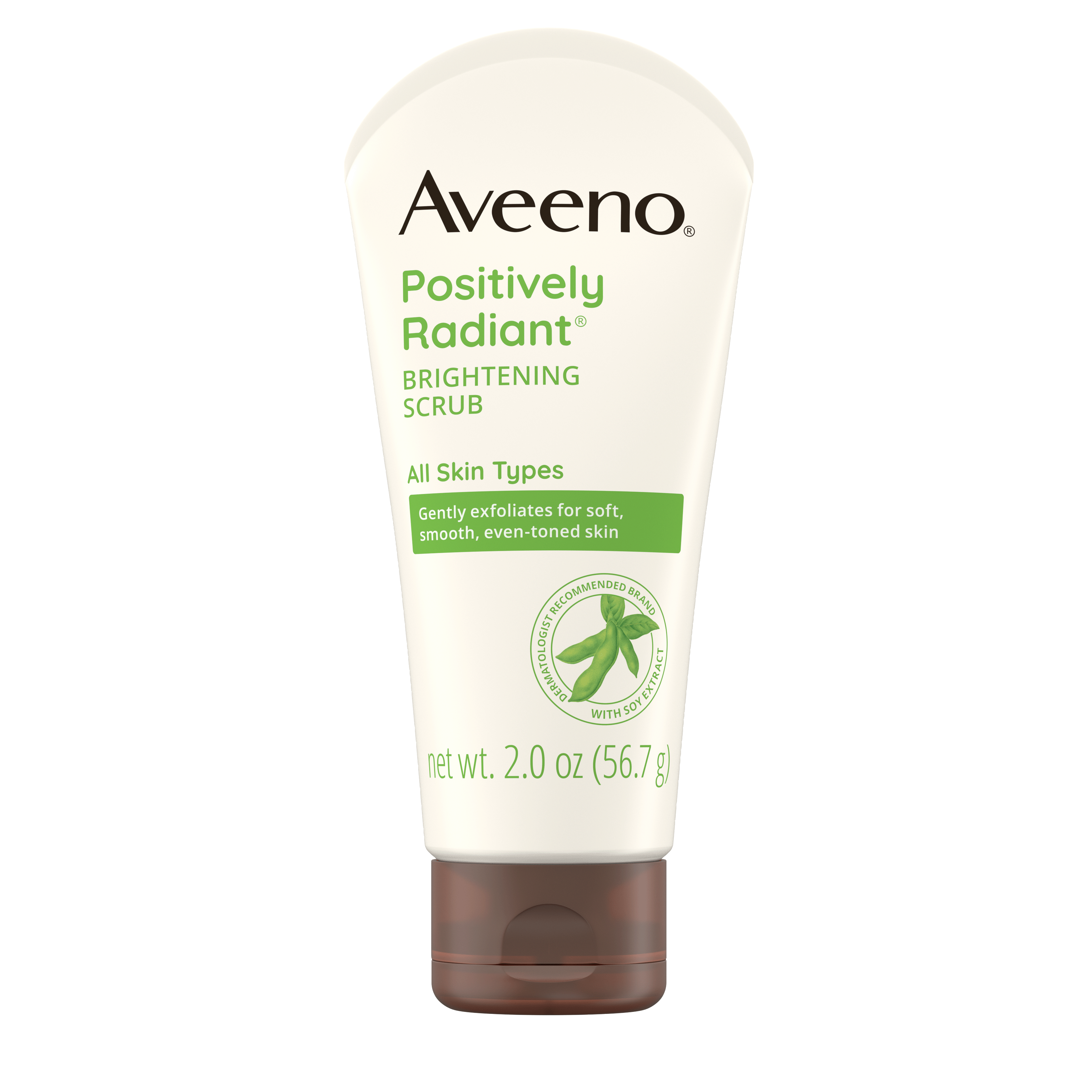 Aveeno Positively Radiant Brightening & Exfoliating Scrub Front
