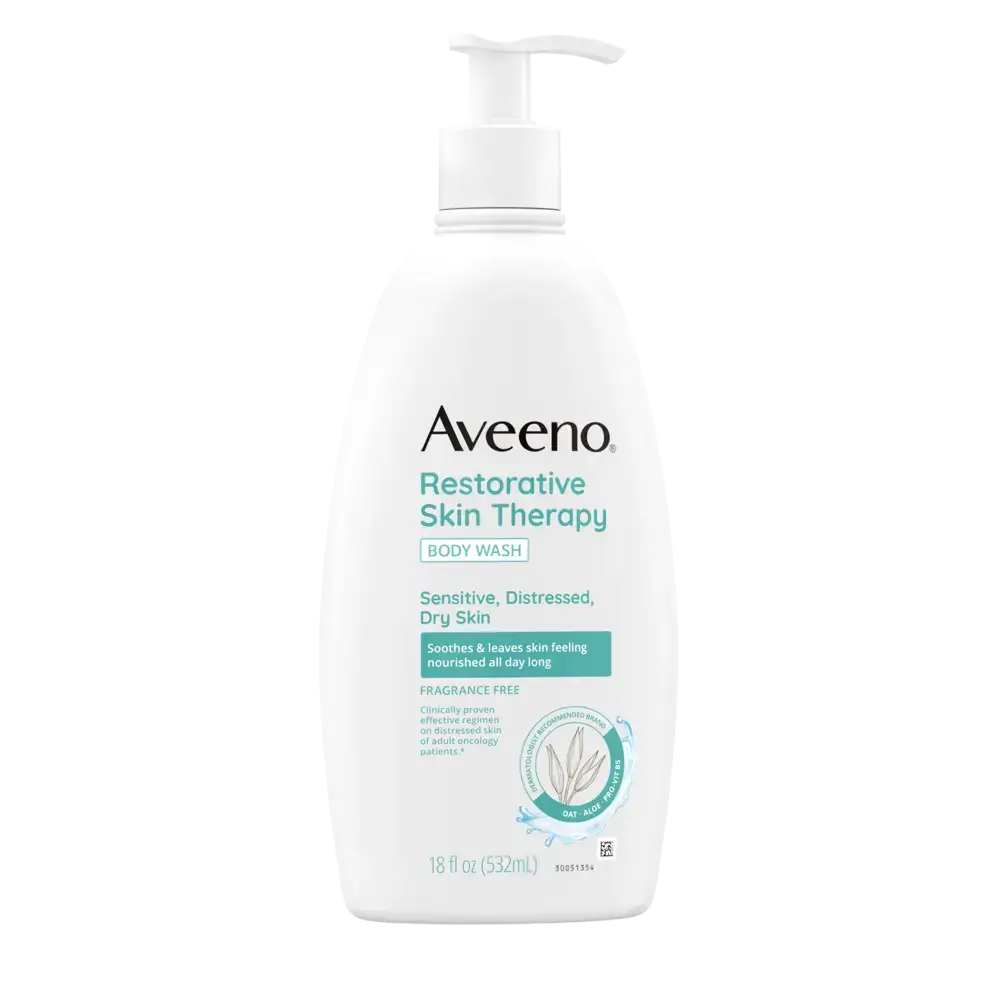 Aveeno Restorative Skin Therapy Sulfate-Free Body Wash Front