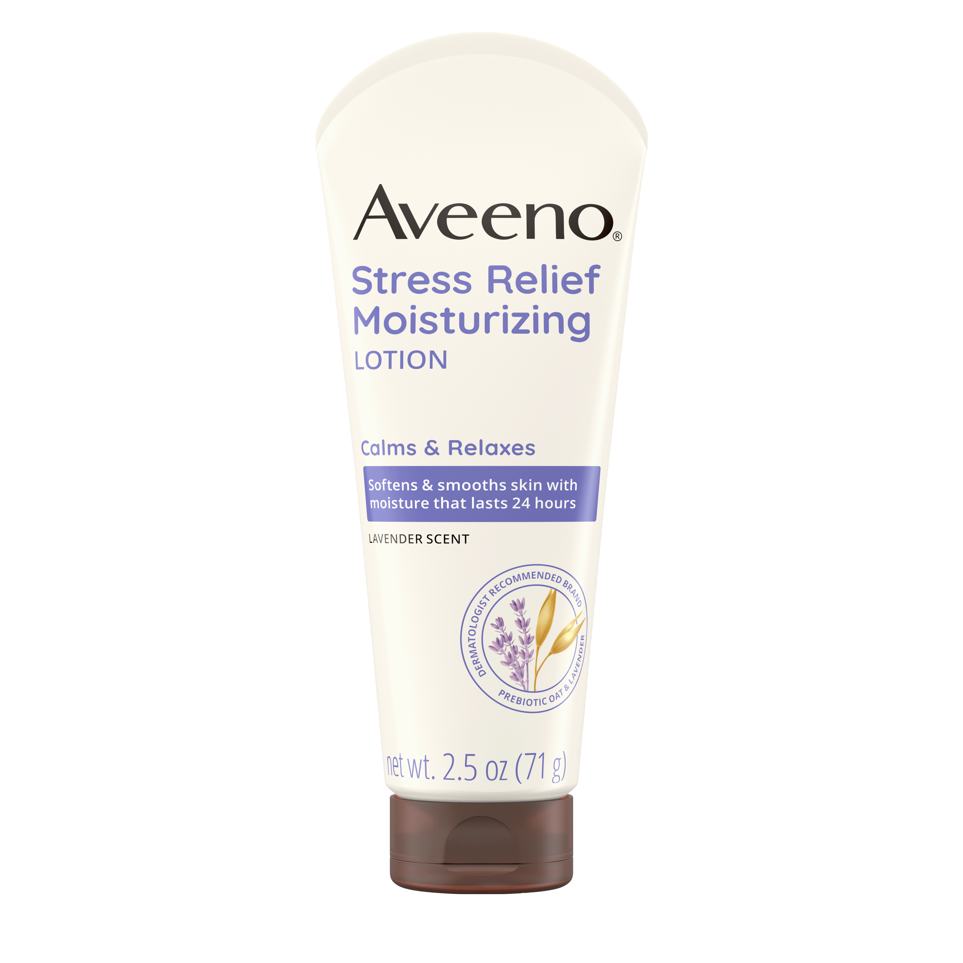 Aveeno Stress Relief Body Lotion, Lavender Scent Front