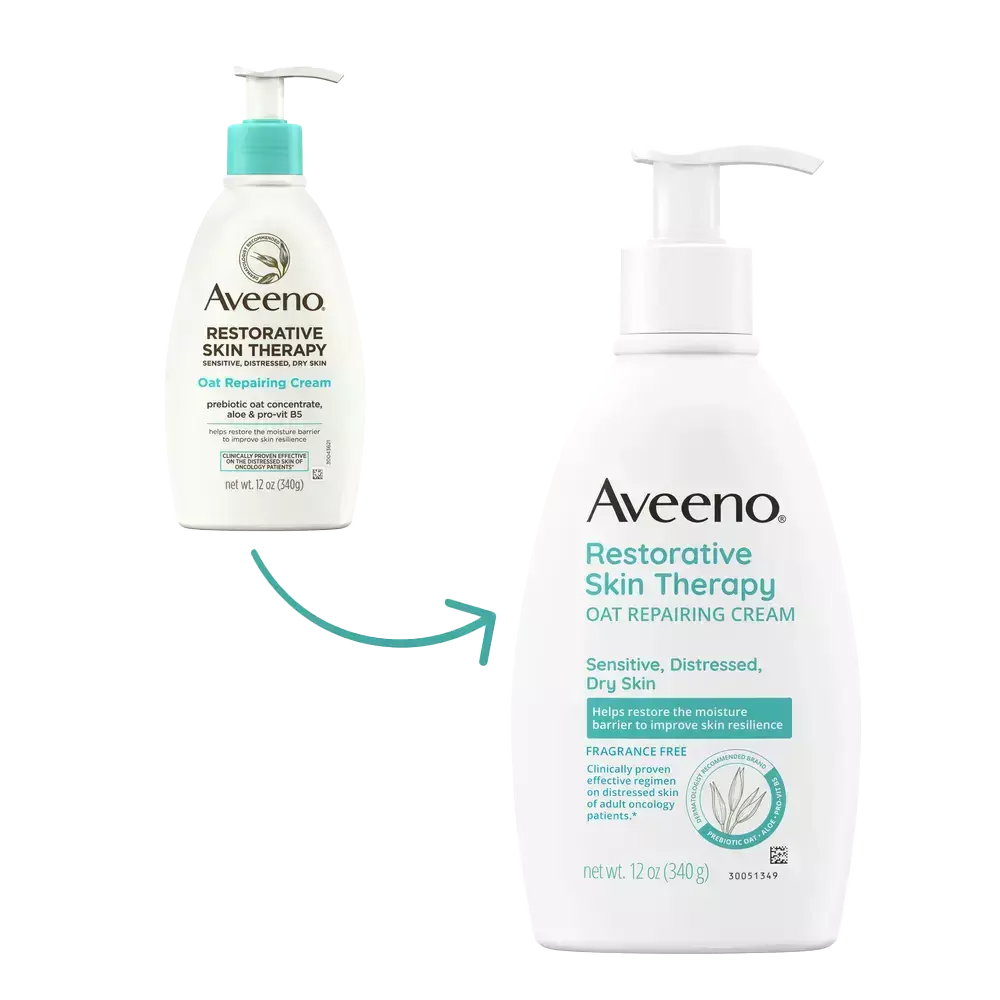 Aveeno Restorative Skin Therapy Oat Repairing Cream Transition