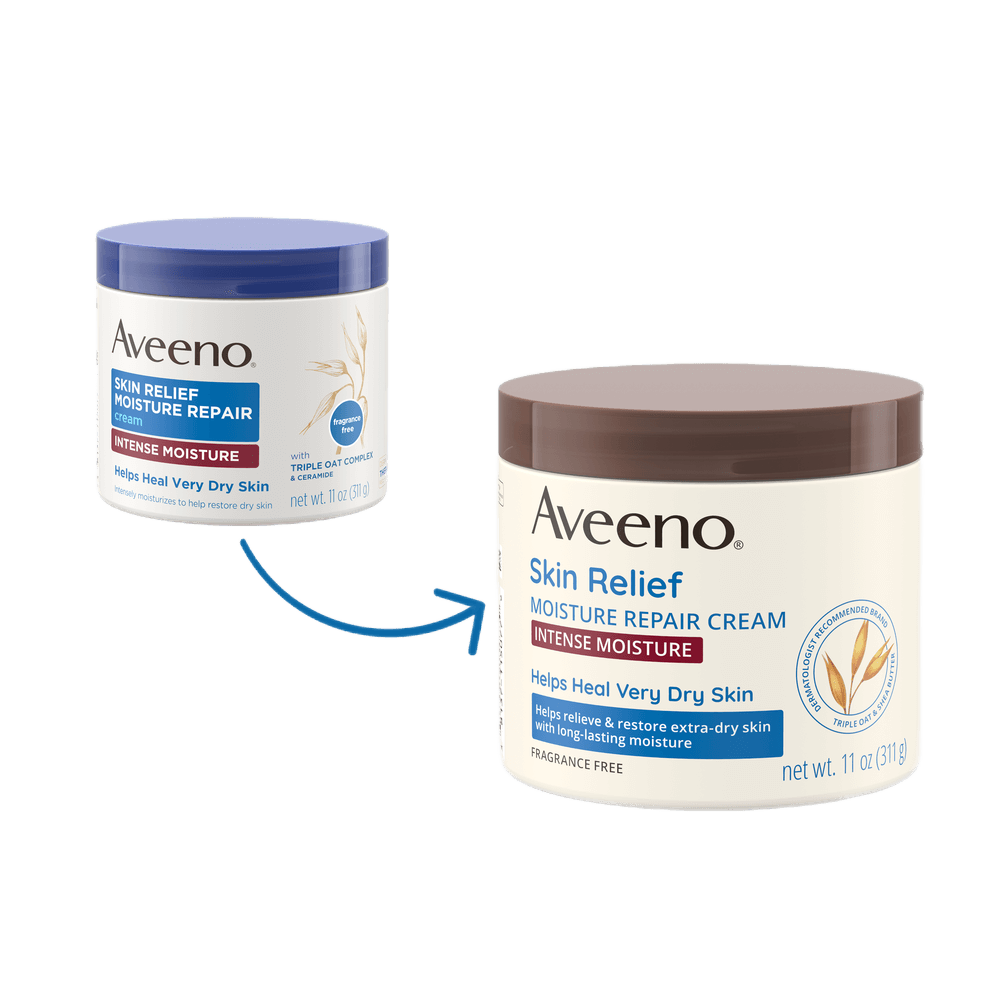 Aveeno Skin Relief Intense Moisture Cream, Extra-Dry Skin Transition