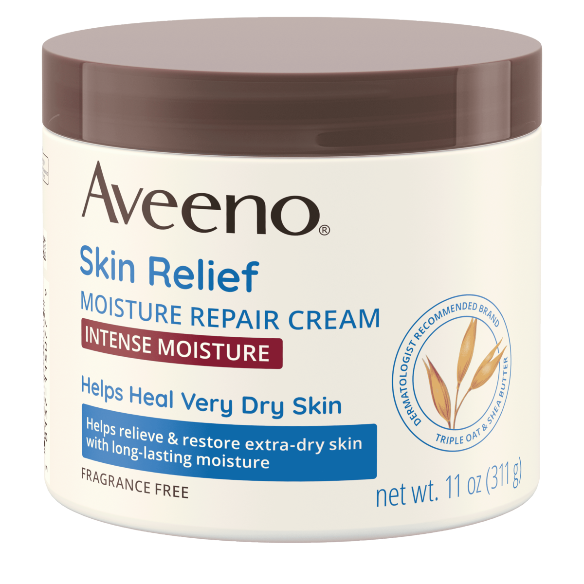 Aveeno Skin Relief Intense Moisture Cream, Extra-Dry Skin Front