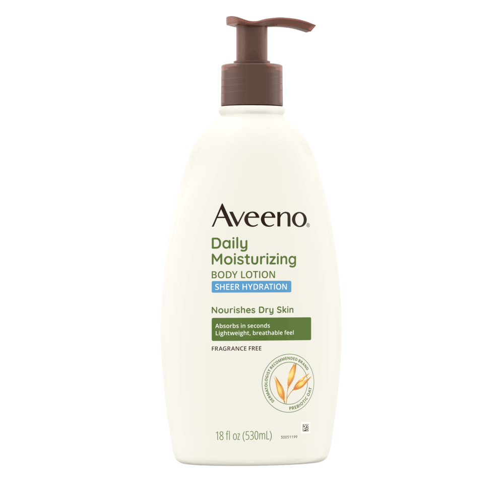 Aveeno Sheer Hydration Daily Moisturizing Dry Skin Lotion Front