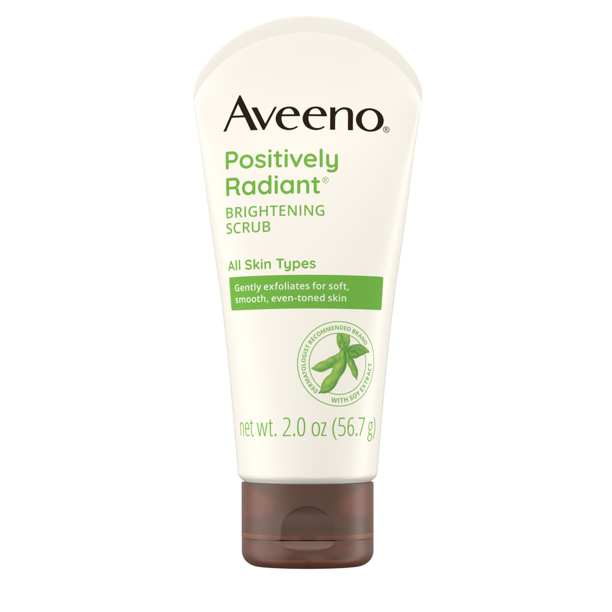 Aveeno Positively Radiant Brightening & Exfoliating Scrub Front