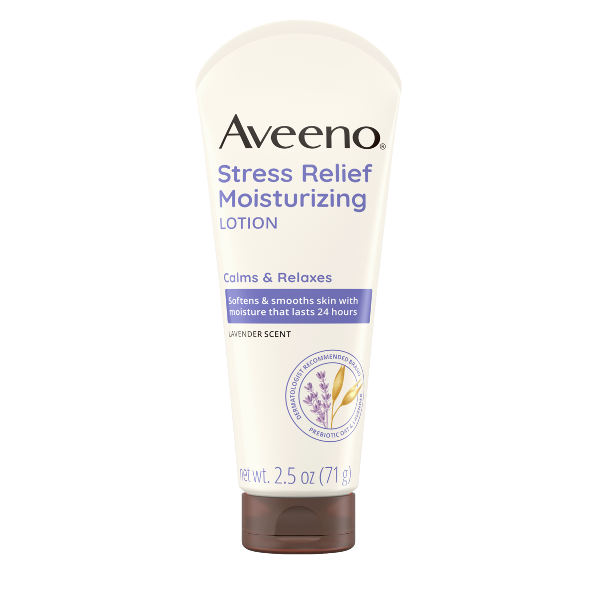 Aveeno Stress Relief Body Lotion, Lavender Scent Front