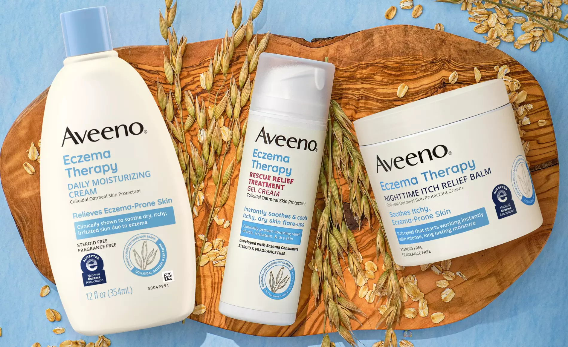 Aveeno Eczema Therapy Product Line Banner