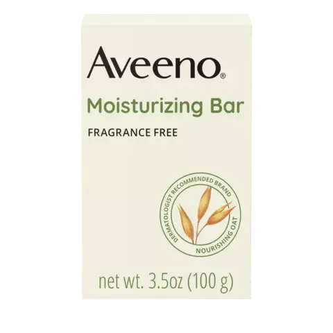 Aveeno Gentle Moisturizing Face Cleansing Bar, Dry Skin Front