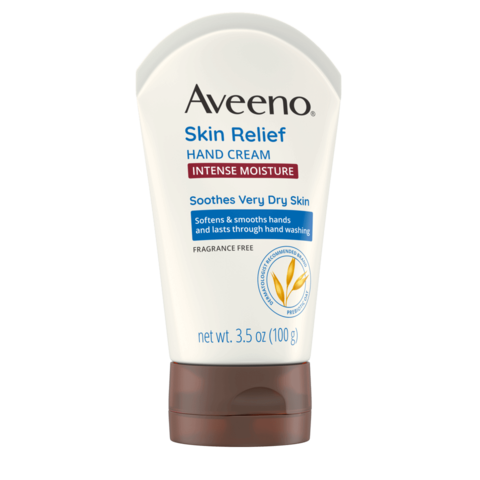 Aveeno Skin Relief Intense Moisture Hand Cream with Prebiotic Oat Front