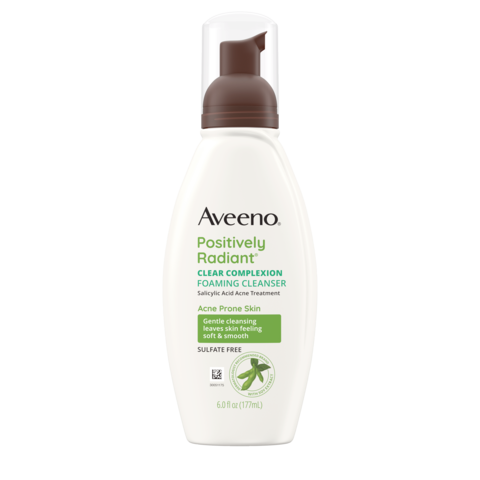 Aveeno Clear Complexion Foaming Facial Cleanser Oil-Free Front
