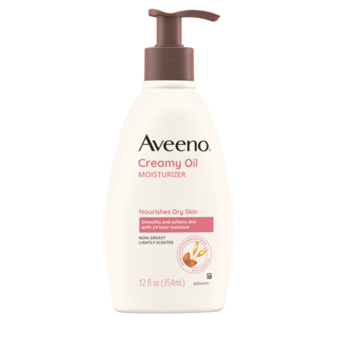 Aveeno Creamy Oil Body Moisturizer for Dry Skin Front