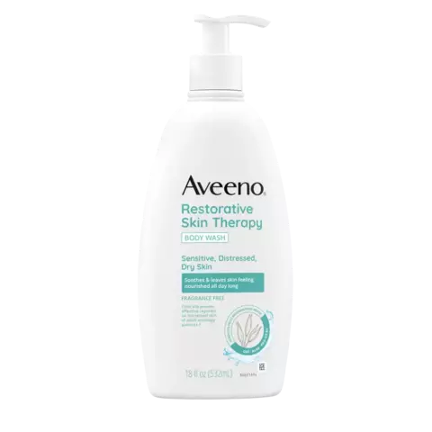 Aveeno Restorative Skin Therapy Sulfate-Free Body Wash Front