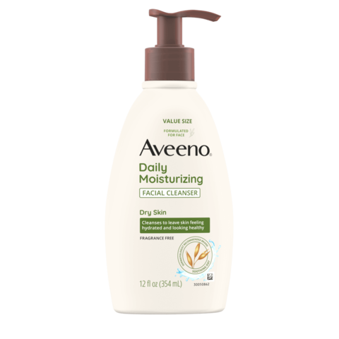 Aveeno Daily Moisturizing Facial Cleanser, Soothing Oat Front